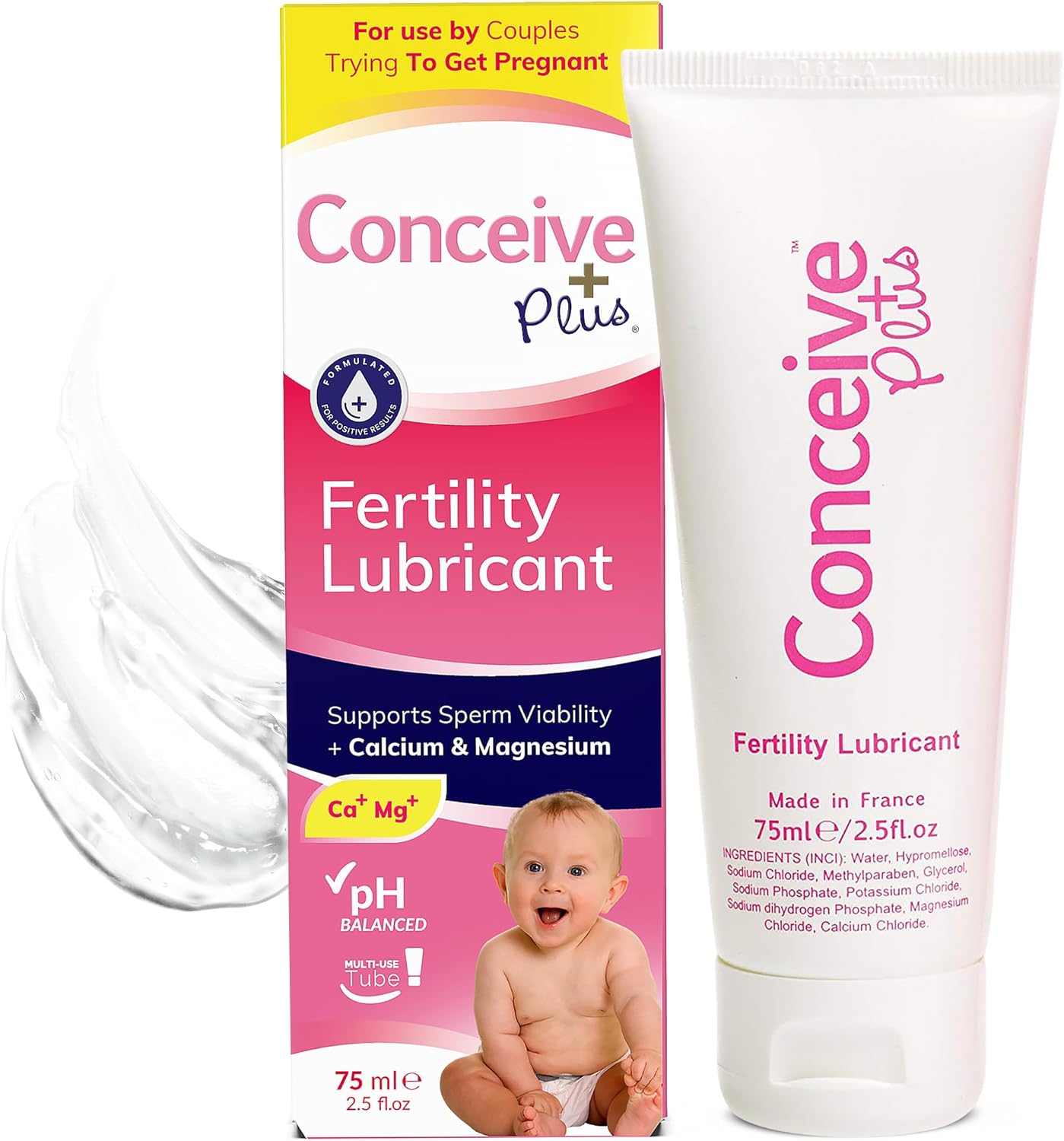 Conceive Plus Men's Fertility Bundle - 3 Month Supply of Vitamins & Lubricant
