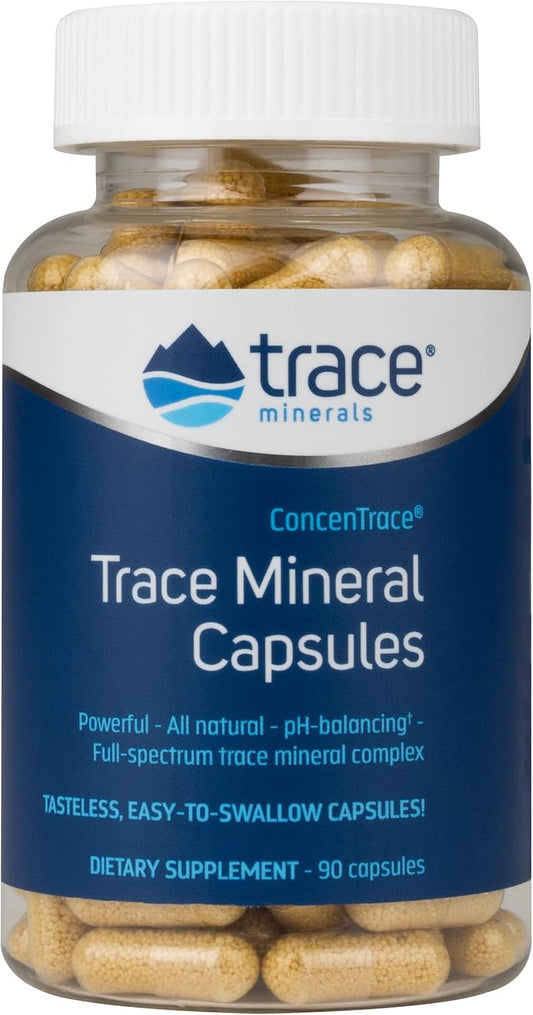 ConcenTrace Capsules: Bone Health & Energy Support - Electrolyte Supplement for Hydration - 90 Capsules