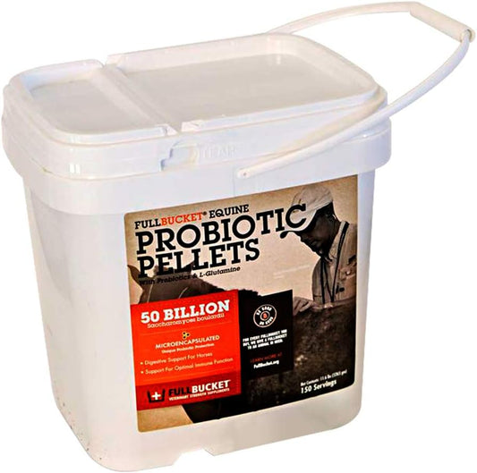 Concentrated Equine Probiotic Pellets with Saccharomyces boulardii - 50 Billion CFUs - 150 Servings for Stressed or Digestive Issue Horses