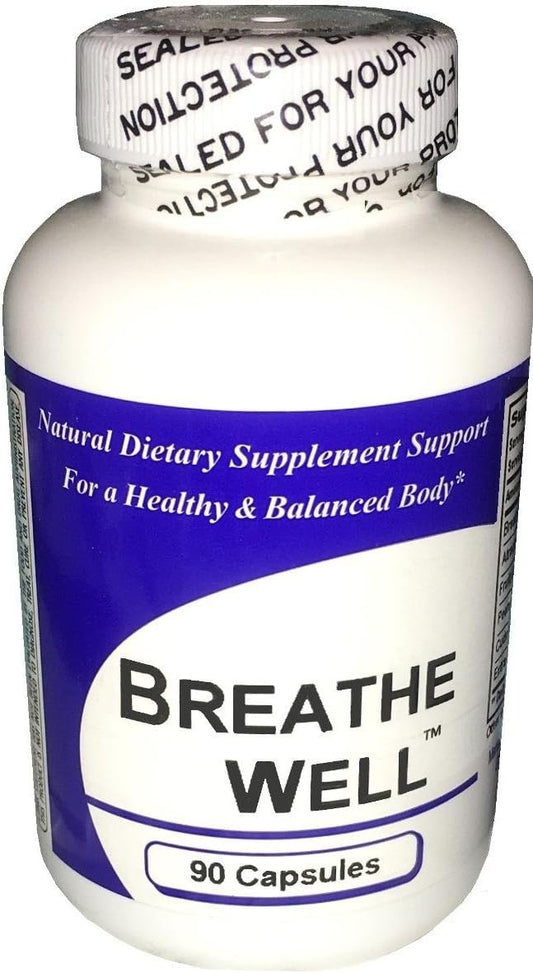 Concentrated Herbal Blend Dietary Supplement for Breathing Well - 100 Capsules by Get Well Natural, LLC
