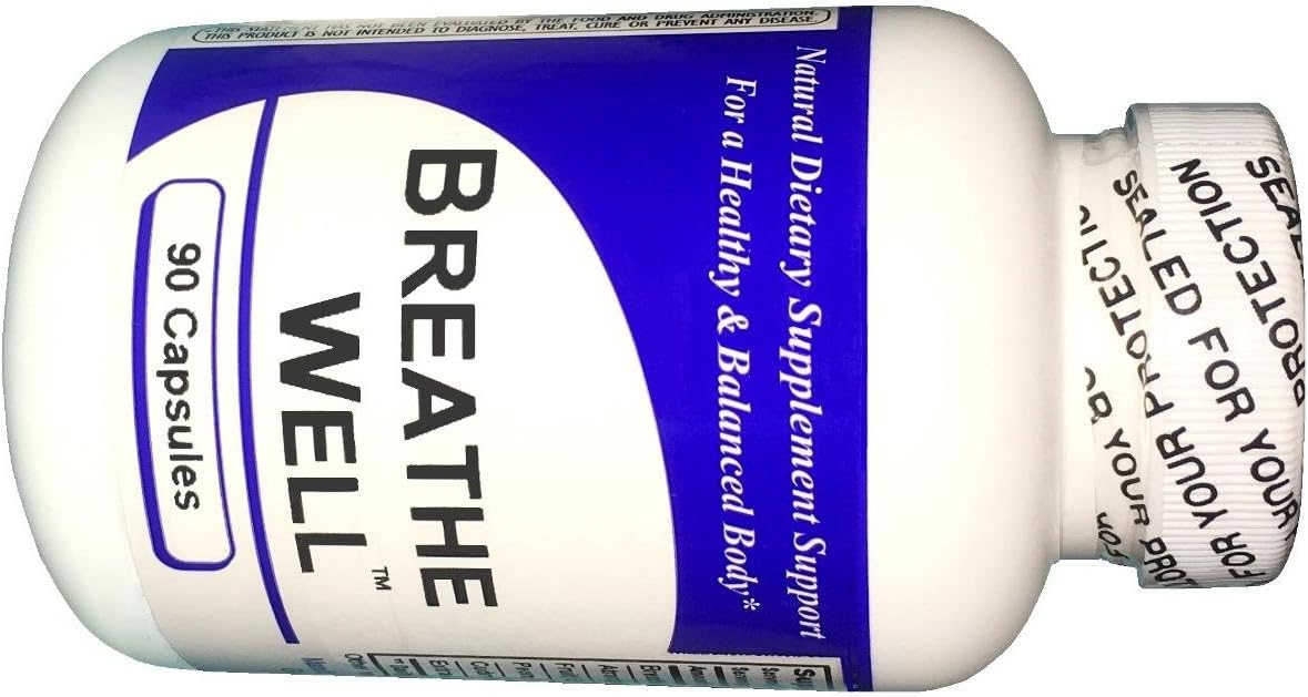 Concentrated Herbal Blend Dietary Supplement for Breathing Well - 100 Capsules by Get Well Natural, LLC