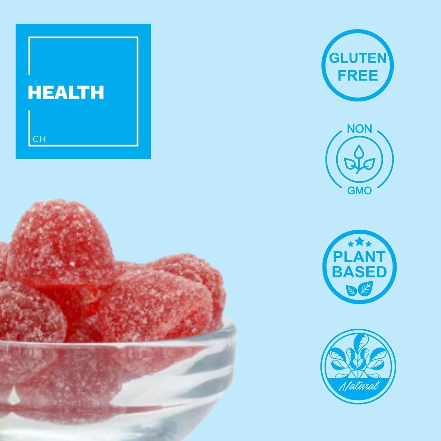 Consult Health Regenerol - Multivitamin Retinol Gummy for Glowing Skin, Strong Hair & Nails - Anti-Aging Supplement with Vitamin A, B6, B12, C, D3, Folic Acid, Zinc - 60 Gummies