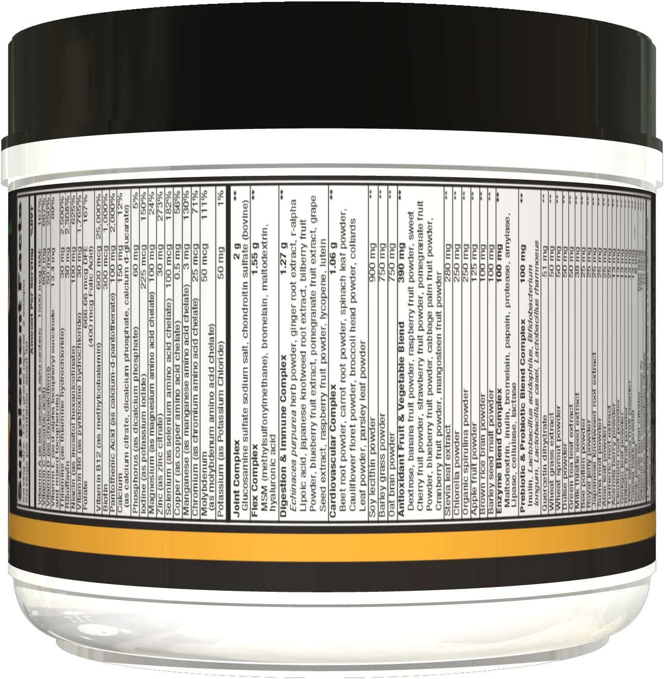 Controlled Labs Orange Triad Plus Greens - Iron-Free Multivitamin Sports Supplement for Men and Women, 30 Servings - Supports Overall Health, Digestion, Immune System, and Joint Health