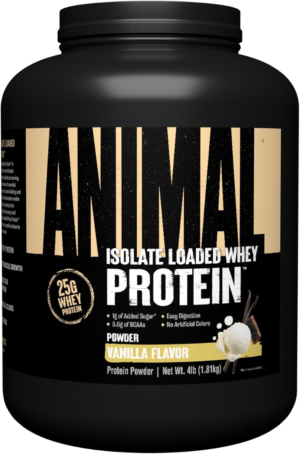 Convenient Animal Whey Isolate Protein Powder & Multivitamin Pack - 4lb Powder, 30 Count Pack