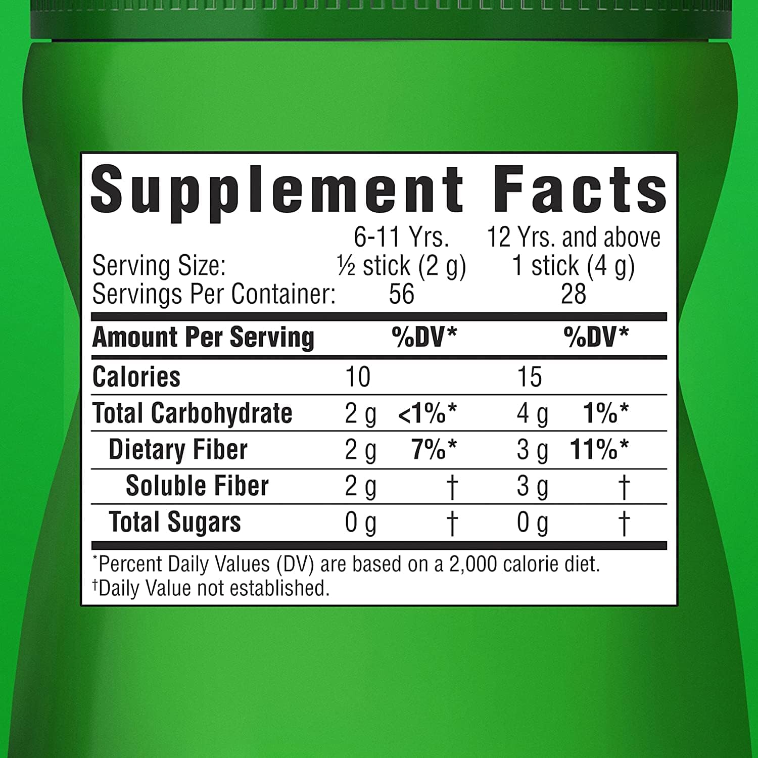 Convenient Benefiber Fiber Supplement Stick Packs - 28 Pack Box