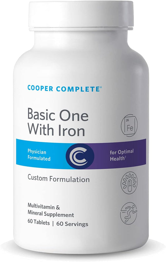 Cooper Complete Basic One Multivitamin with Iron - 180 Servings - Pack of 3
