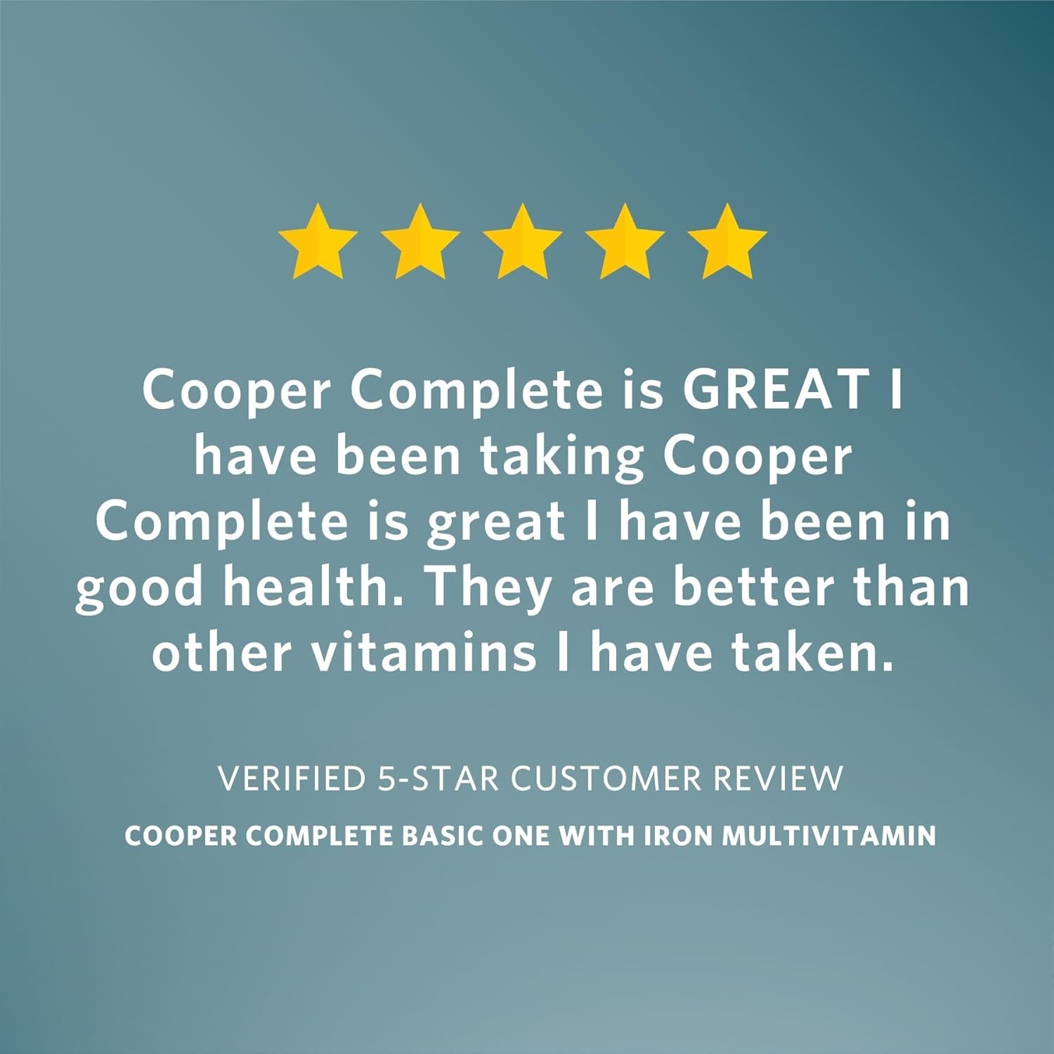 Cooper Complete Basic One Multivitamin with Iron - 180 Servings - Pack of 3