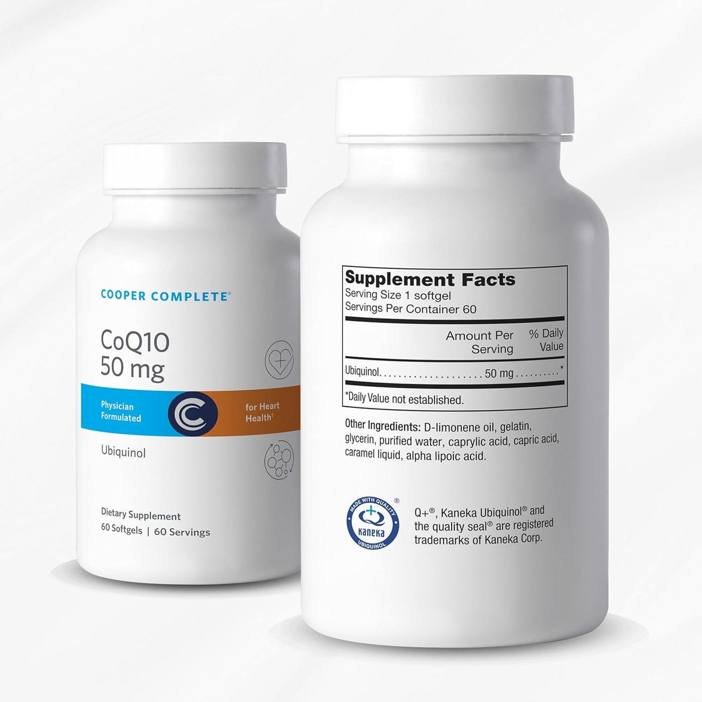 Cooper Complete CoQ10 Ubiquinol Supplement 50 mg - 120 Softgels - Pack of 2