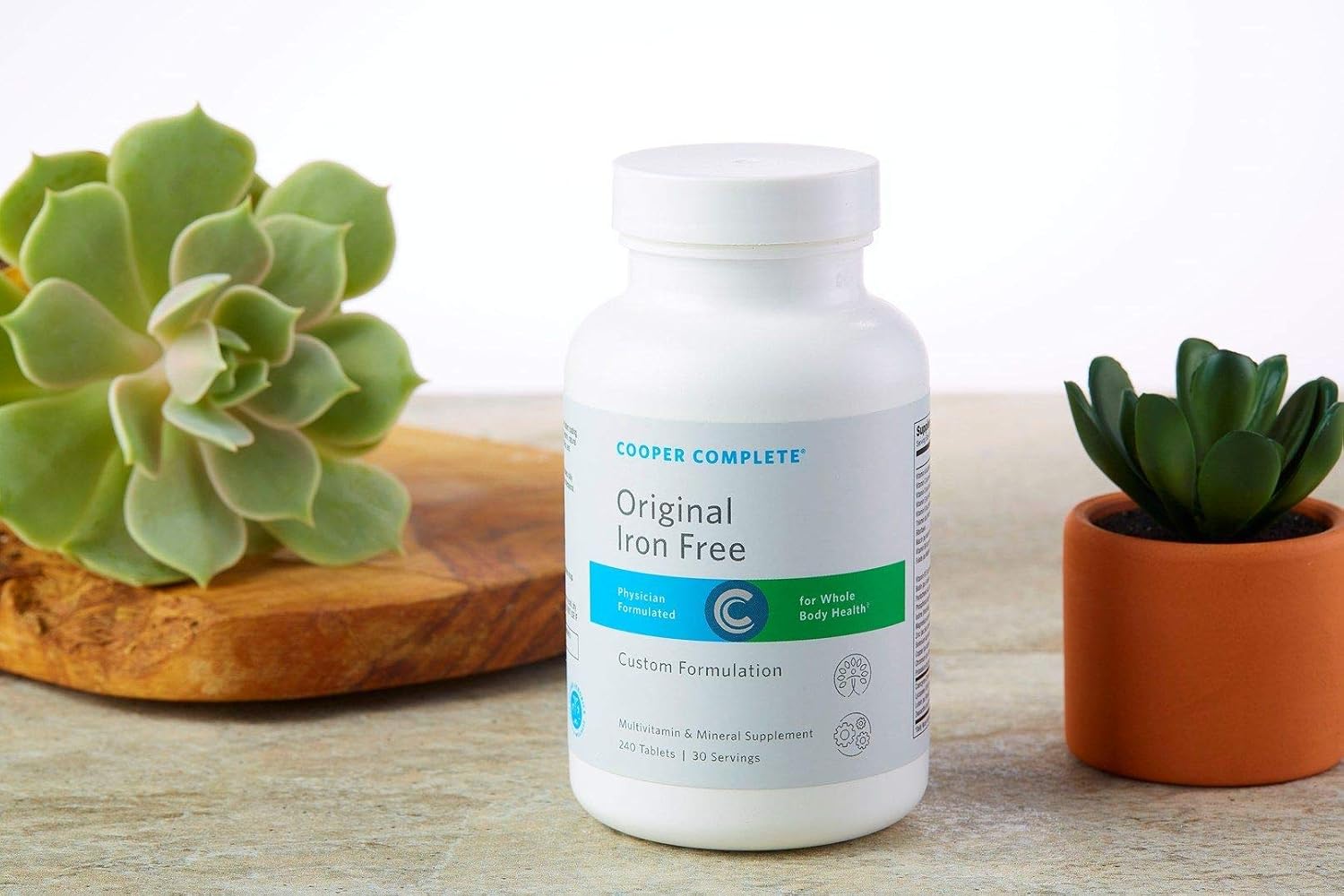 Cooper Complete Original Multivitamin Iron Free - 30 Servings x 3 Bottles - Daily Multivitamin & Mineral Supplement