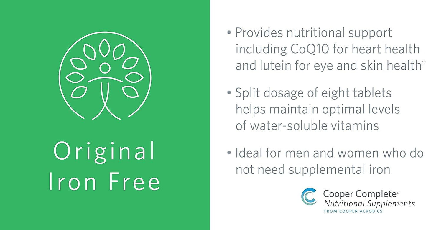 COOPER COMPLETE Original Multivitamin Iron-Free Supplement - 30 Day Supply