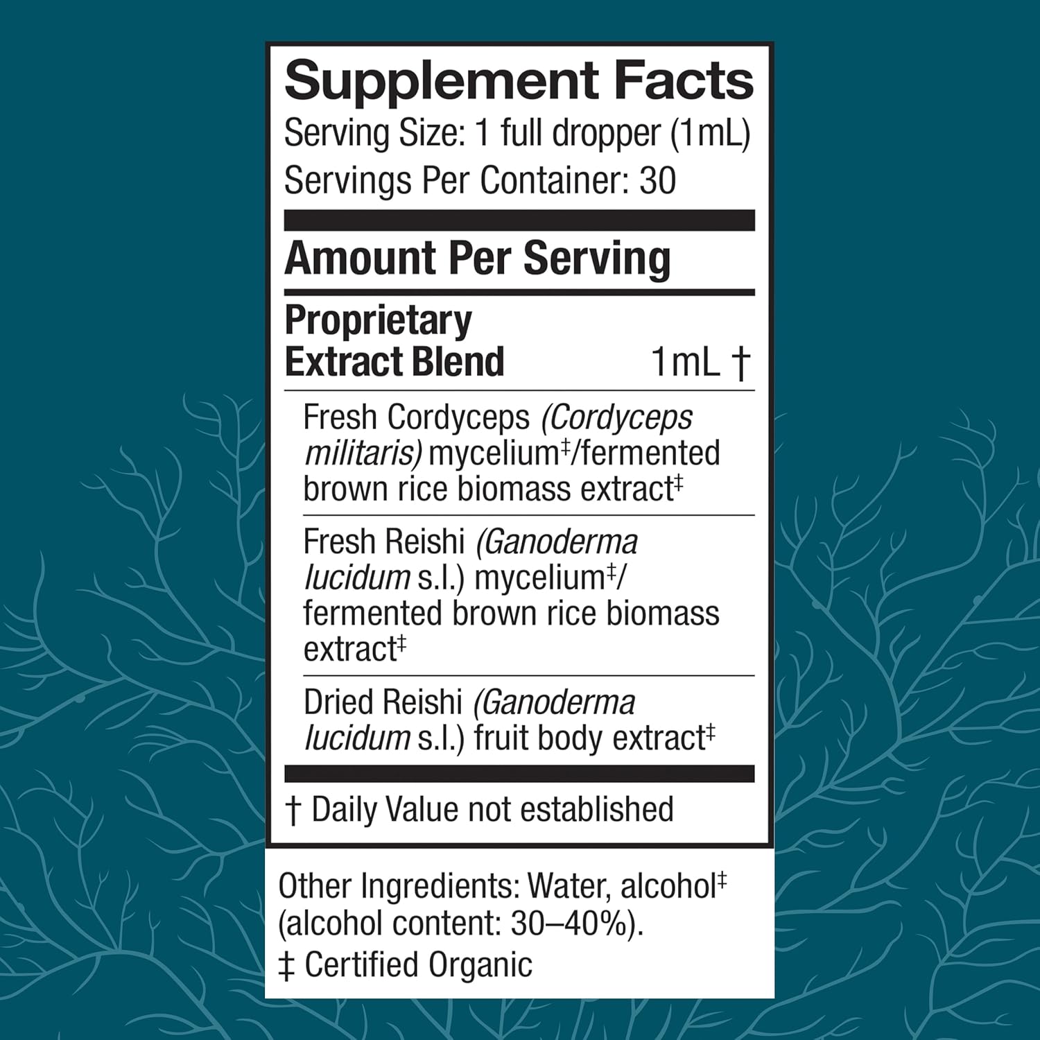 CordyChi Extract for Energy and Immune Support - Cordyceps & Reishi Mushroom Supplement - Respiratory and Relaxation Aid - 1 fl oz