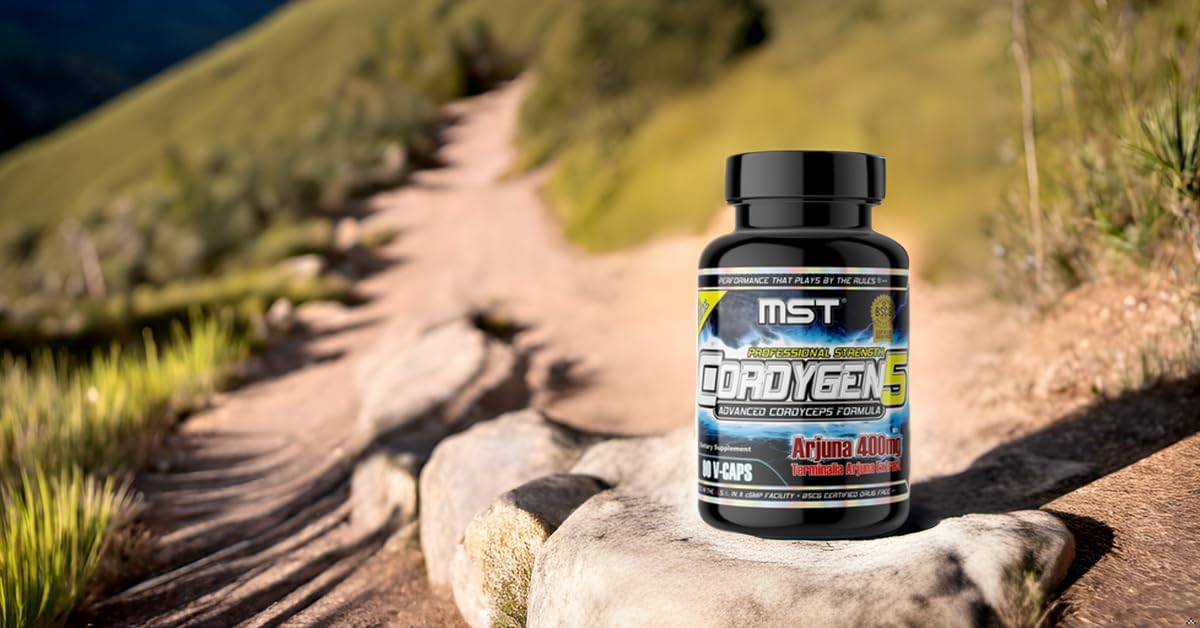 Cordygen5: US Grown Cordyceps ATP Supplement with Terminalia Arjuna Extract - Immune Support and Preworkout Formula (90 VCaps)
