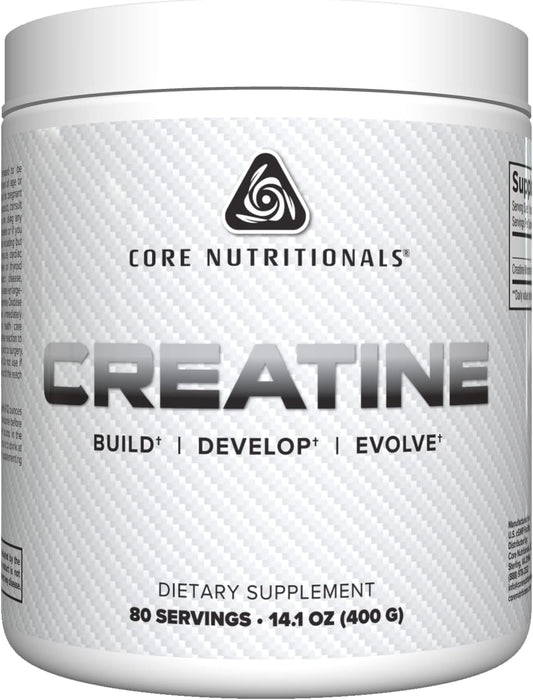 Core Nutritionals Creatine Monohydrate Powder - 5000mg per Serving for Strength and Muscle Growth - 80 Servings