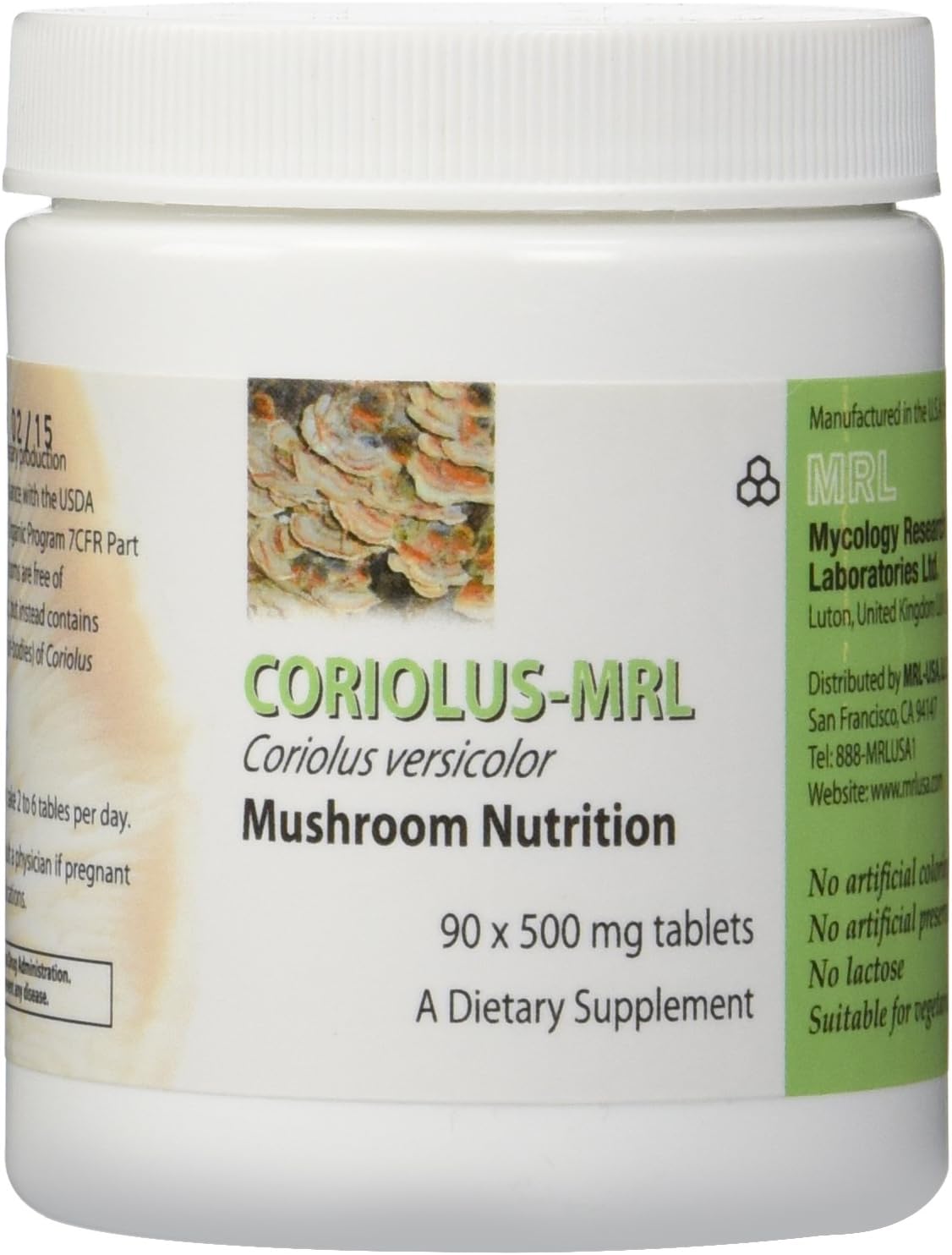 Coriolus Versicolor-MRL 500 mg 90 tabs from Mycology Research Labs - High-Quality Supplement
