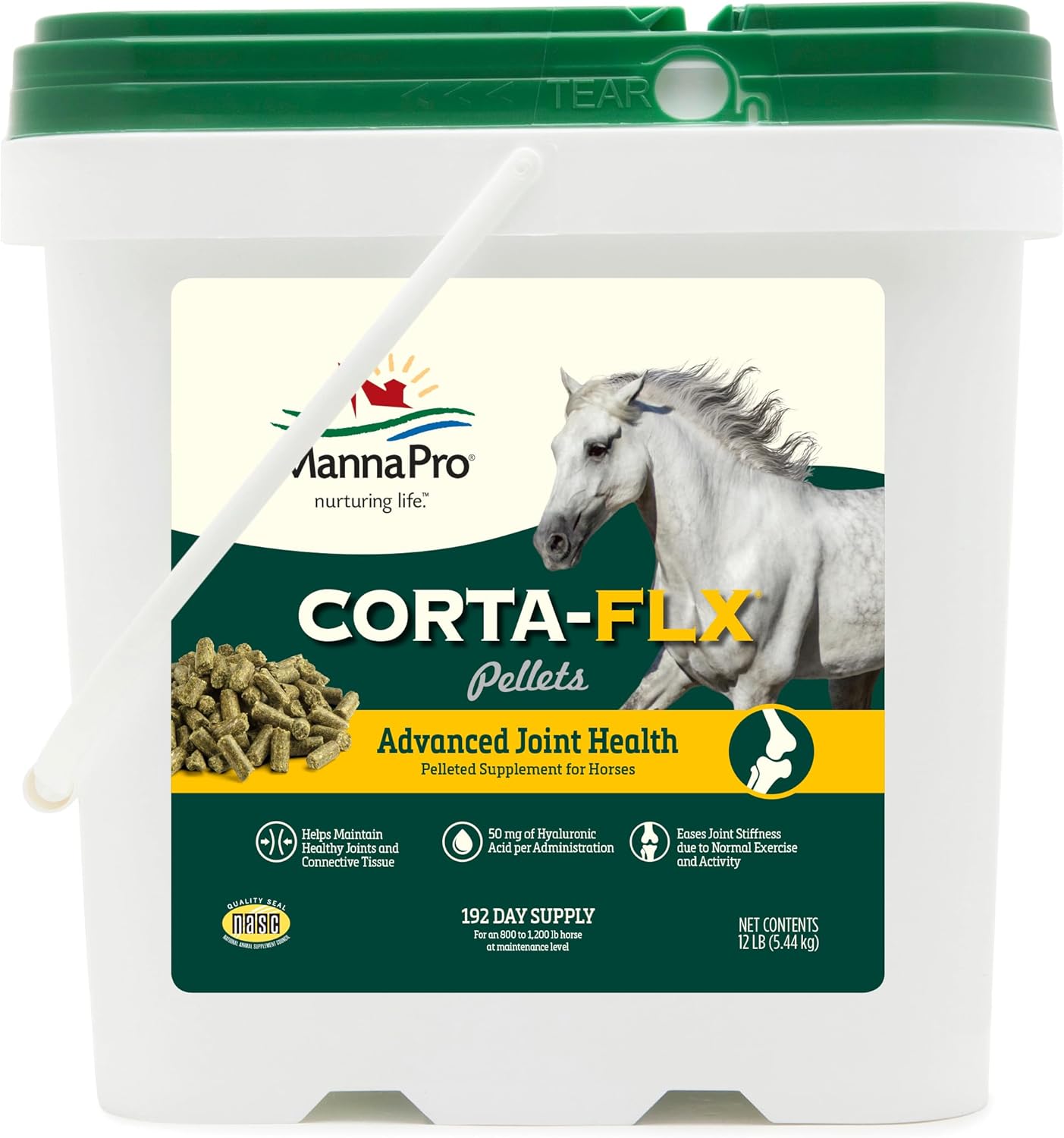 Corta-FLX Equine Joint Supplement for Healthy Joints - 12 LB Pellet with Vitamins & Minerals