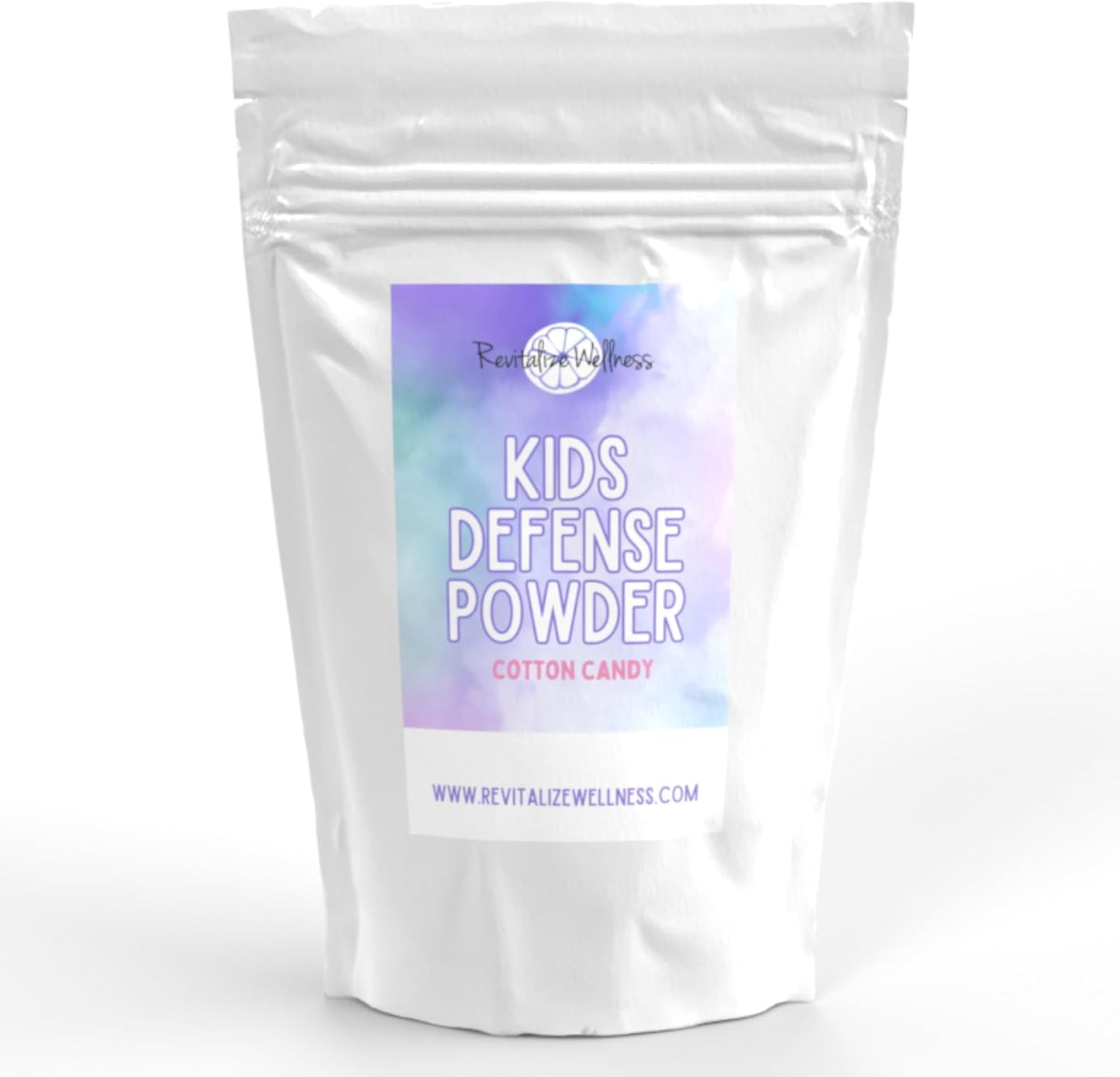 Cotton Candy Flavored Kids Defense Supplement with 1000mg Vitamin C and 250mg B3 | Pure, Corn-Free, GMO-Free | 30 Servings