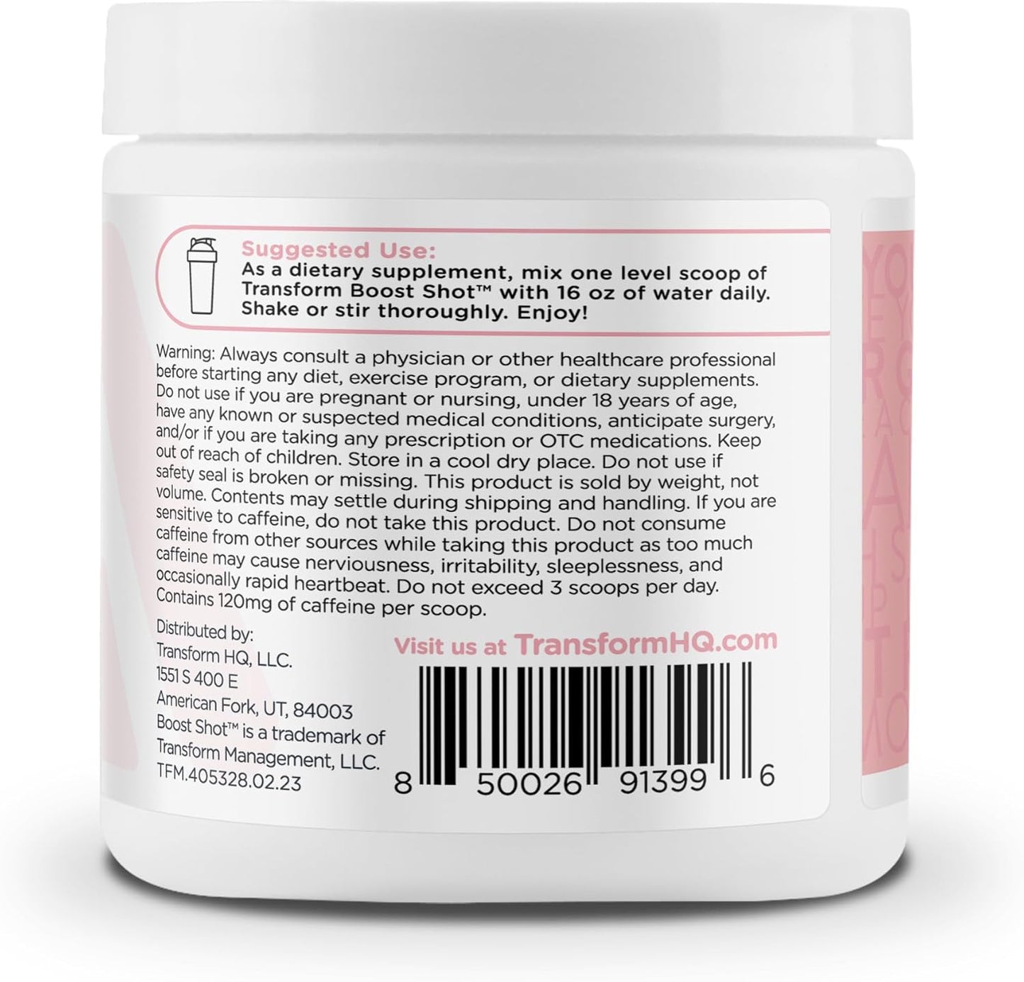 Cotton Candy TransformHQ Boost Shot - 28 Servings for Gluten Free Energy Without the Crash (Non-GMO)
