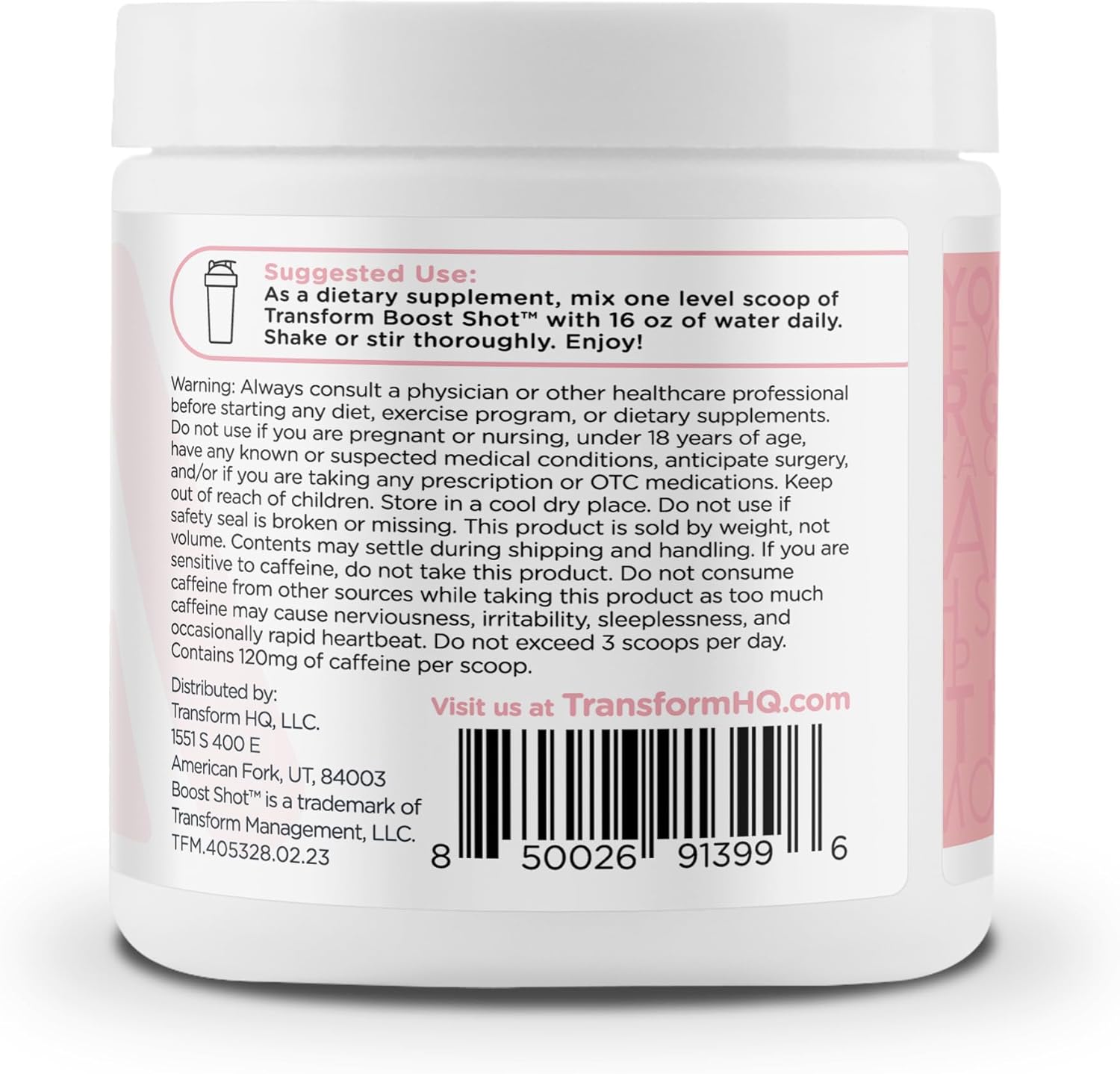 Cotton Candy TransformHQ Boost Shot - 28 Servings for Gluten Free Energy Without the Crash (Non-GMO)