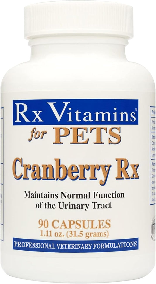 Cranberry Pills for Dogs & Cats - Urinary Tract Support - UTI Treatment - Pet Urinary Relief - 90 Capsules
