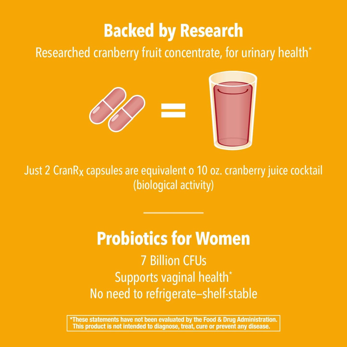 CranRx Bioactive Cranberry with Probiotics for Urinary Health - 60 Capsules