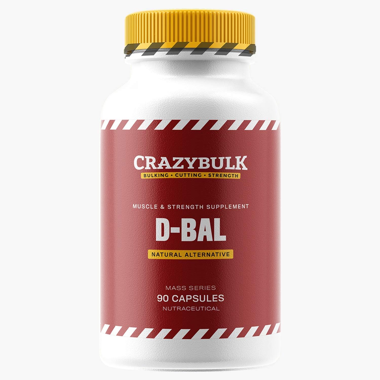 CrazyBulk D-BAL Muscle Builder for Strength Gain - 90 Capsules