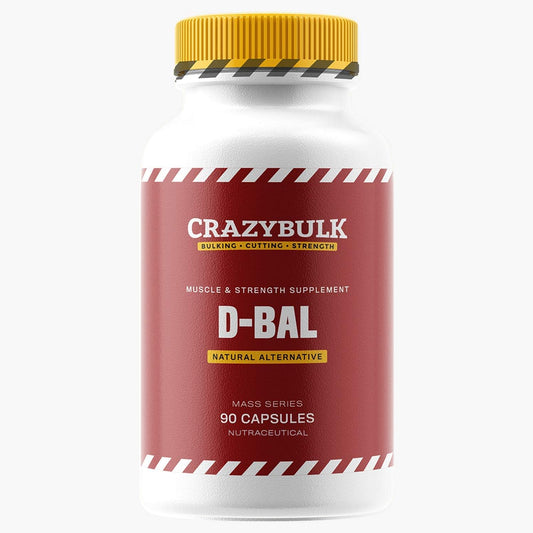 CrazyBulk D-BAL Muscle Builder for Strength Gain - 90 Capsules