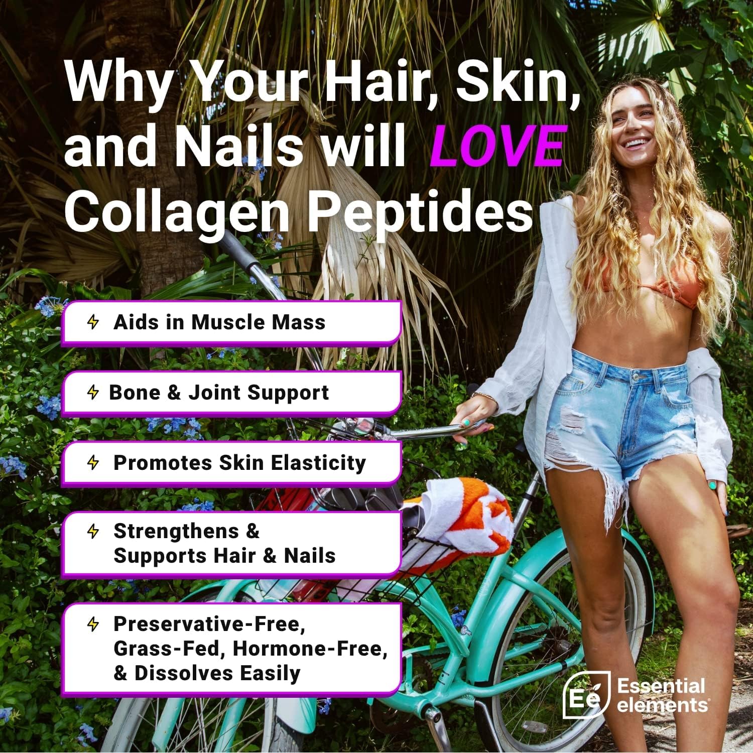 Creamy Chocolate Hydrolyzed Collagen Peptides & Organic Pea Protein Powder - Plant-Based Vegan Blend for Joint, Skin, Hair, & Nail Support | Low-carb Formula