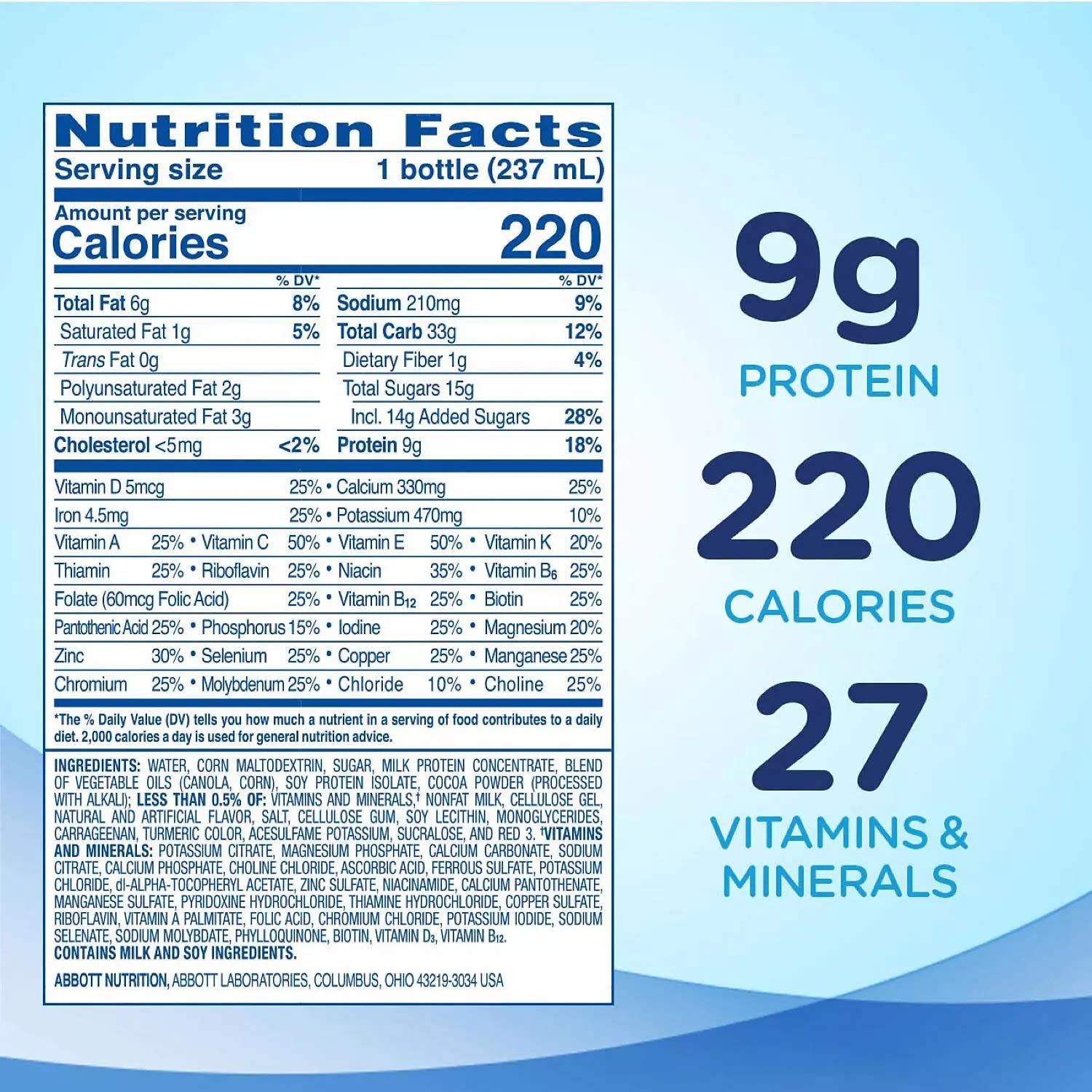 Creamy Milk Chocolate Nutrition Shake - 8 Oz, Case of 24 - Complete Balanced Nutrition #50462