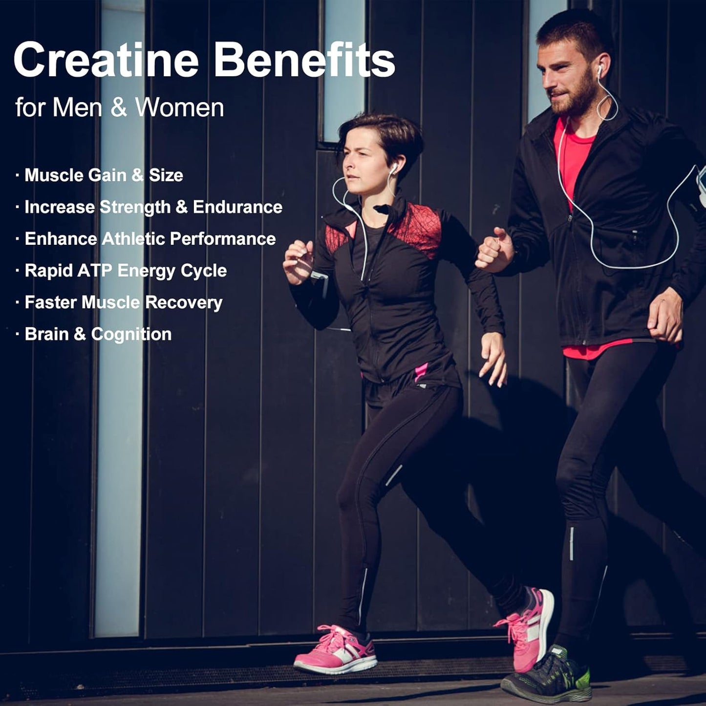 Creatine Monohydrate Gummies for Muscle Gain & Energy - Sugar Free, Gluten Free, Non-GMO - 30 Servings, 5g per Serving