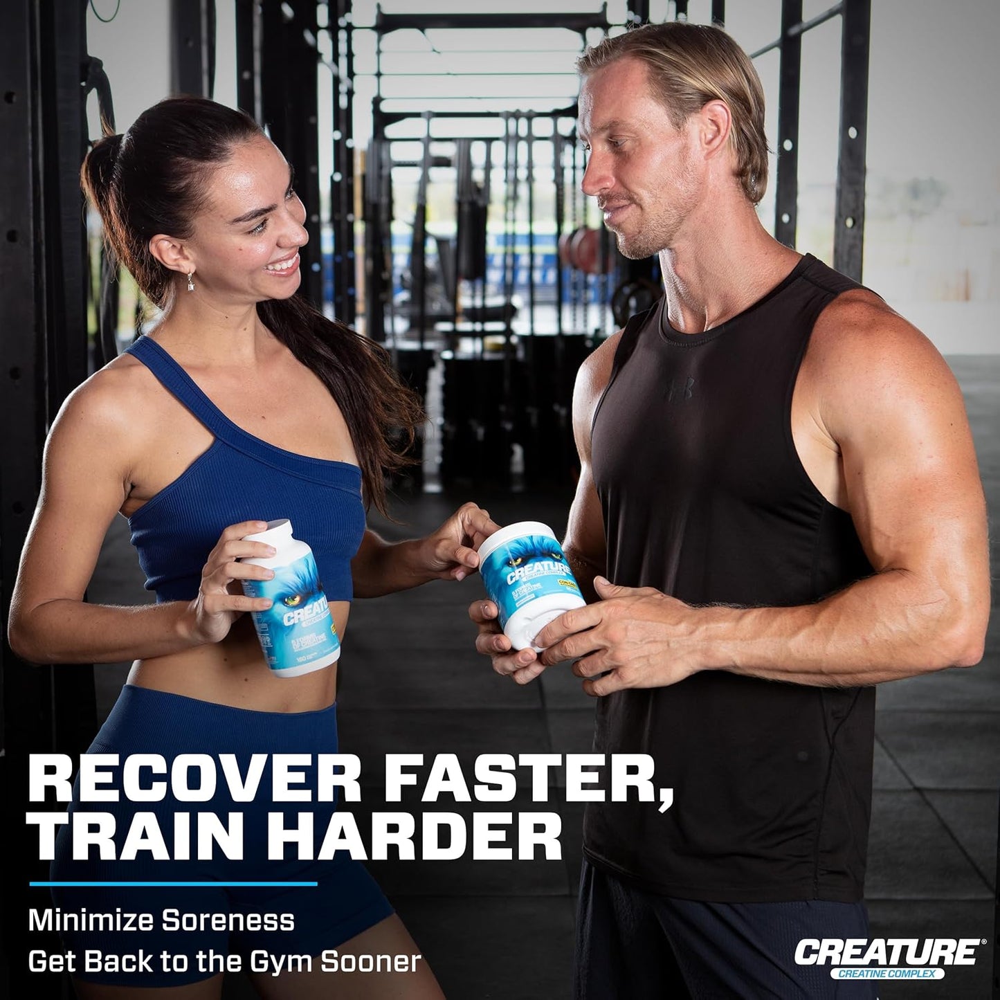 CREATURE® Creatine Complex Capsules - 5 Types of Creatine Including Con-Crēt® HCL, Supports Muscle, Strength, Endurance, Brain Health - 180 Caps