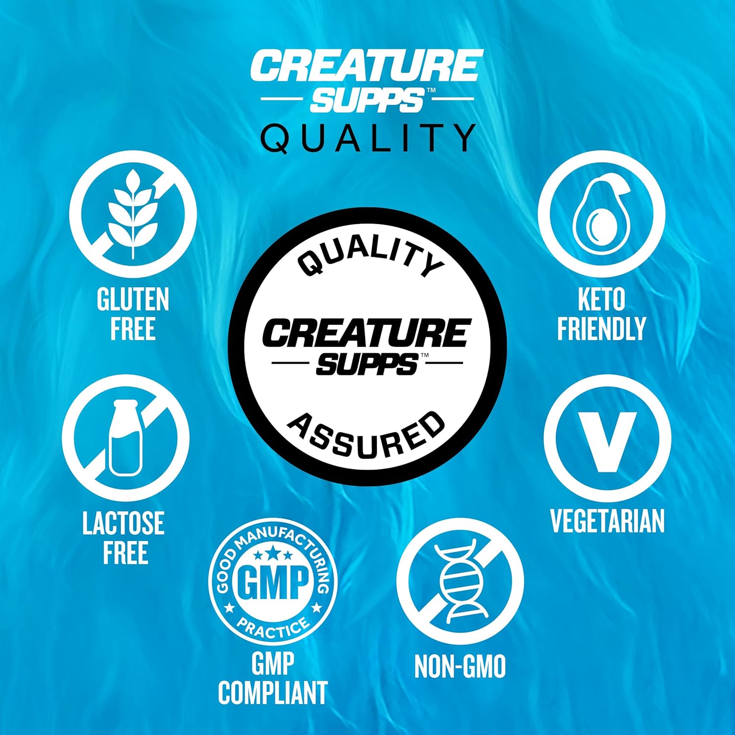 CREATURE® Creatine Complex Capsules - 5 Types of Creatine Including Con-Crēt® HCL, Supports Muscle, Strength, Endurance, Brain Health - 180 Caps