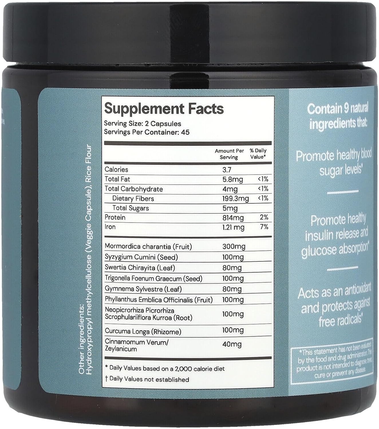 CuraLife Blood Sugar Advanced Supplement - 90 Capsules (Pack of 1) for Blood Sugar Support