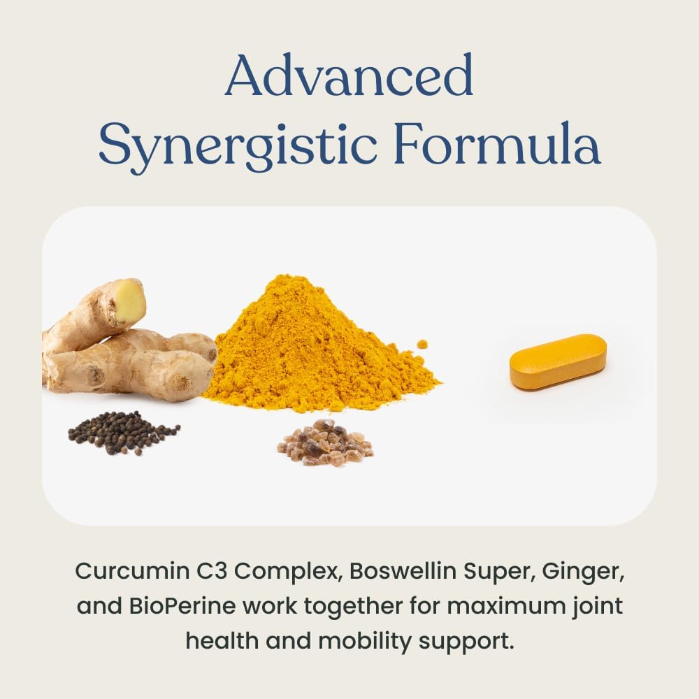 Curcumin Plus with Boswellin, BioPerine, and Ginger - 120 Caplets