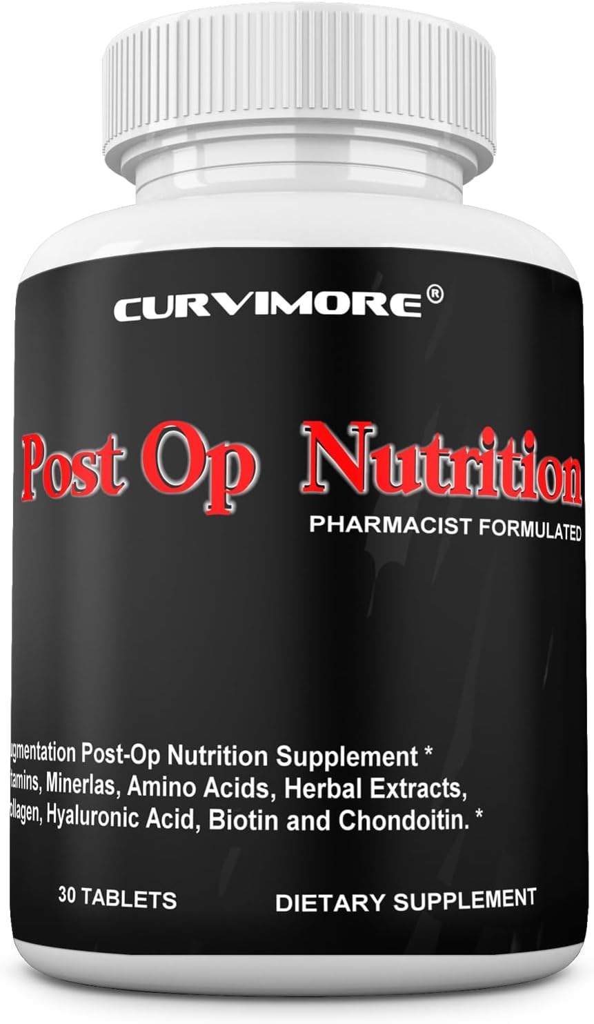 CURVIMORE Post-Op Nutrition Pills: Support Recovery & Skin Healing, Reduce Scarring - 30 Tablets