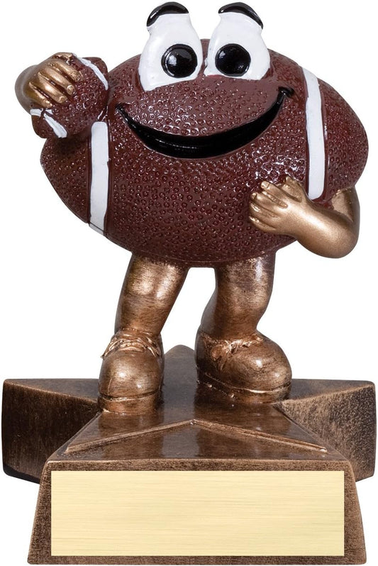 Customizable 4 Inch Tall Football Lil' Buddy Trophy for Youth Gridiron Award - Personalize Today