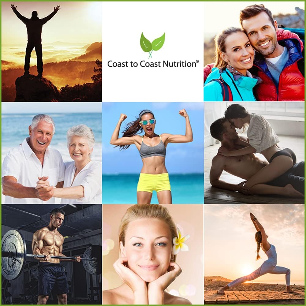Daily Bone Support: Calcium Supplement with Vitamin D3 & K2 - Ideal for Older Adults, Postmenopausal Women, Athletes - 60 Vegetarian Capsules by Coast to Coast Nutrition