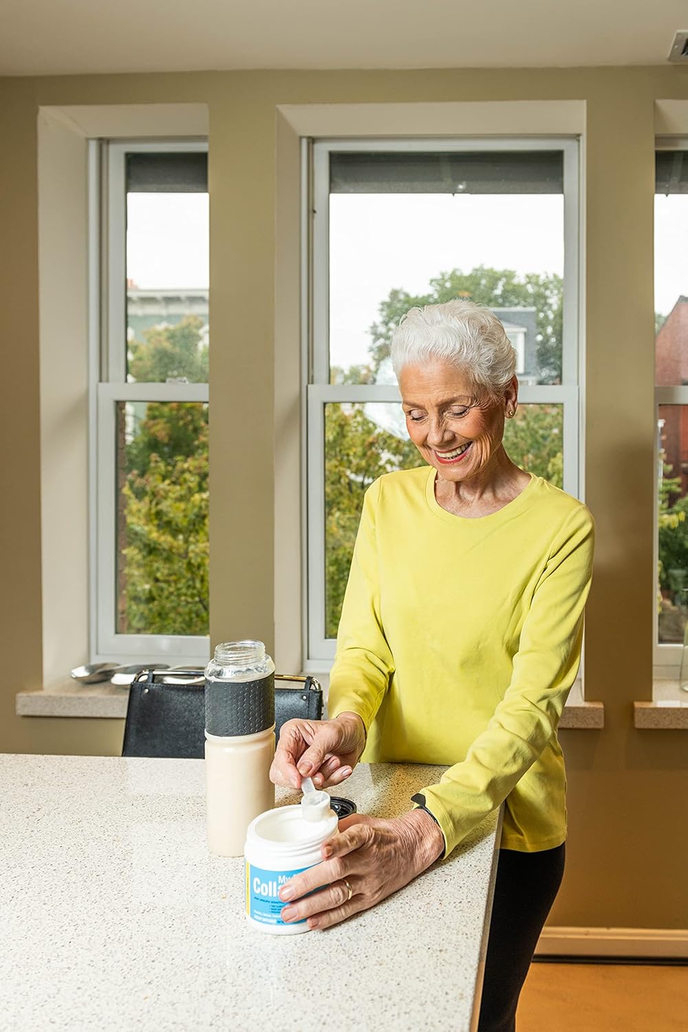 Daily Collagen Peptides Powder with Vitamin C for Joint Support - Ideal for Achy Knees, Sore Hands, and Knotted Shoulders