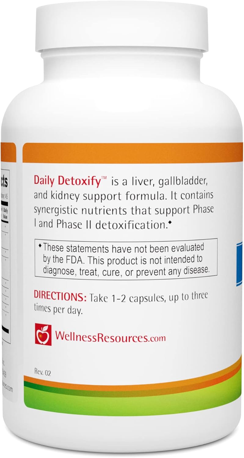 Daily Detox Supplement with Silymarin, Dandelion, and NAC for Liver Support and Detoxification - Wellness Resources