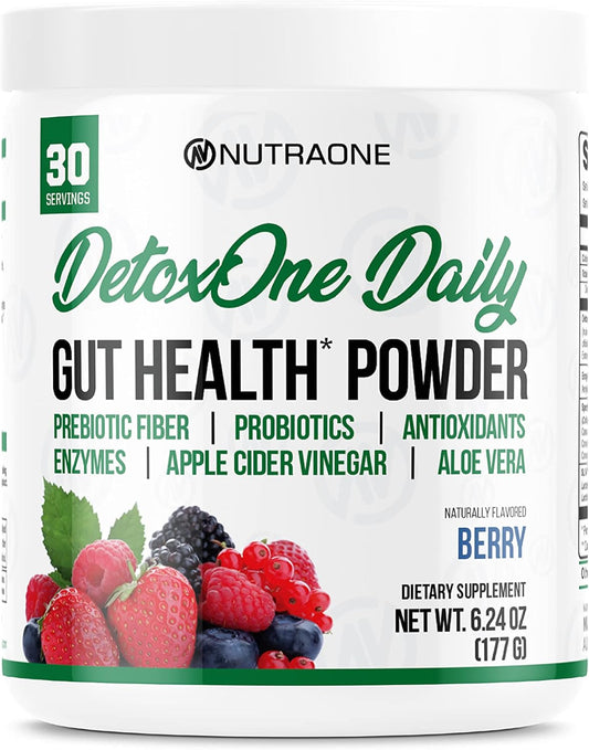 Daily Gut Health Powder for Slimming Formula | Detox Cleanse Supports Digestive Function | Promotes Detoxification, Boosts Energy & Nutrient Absorption