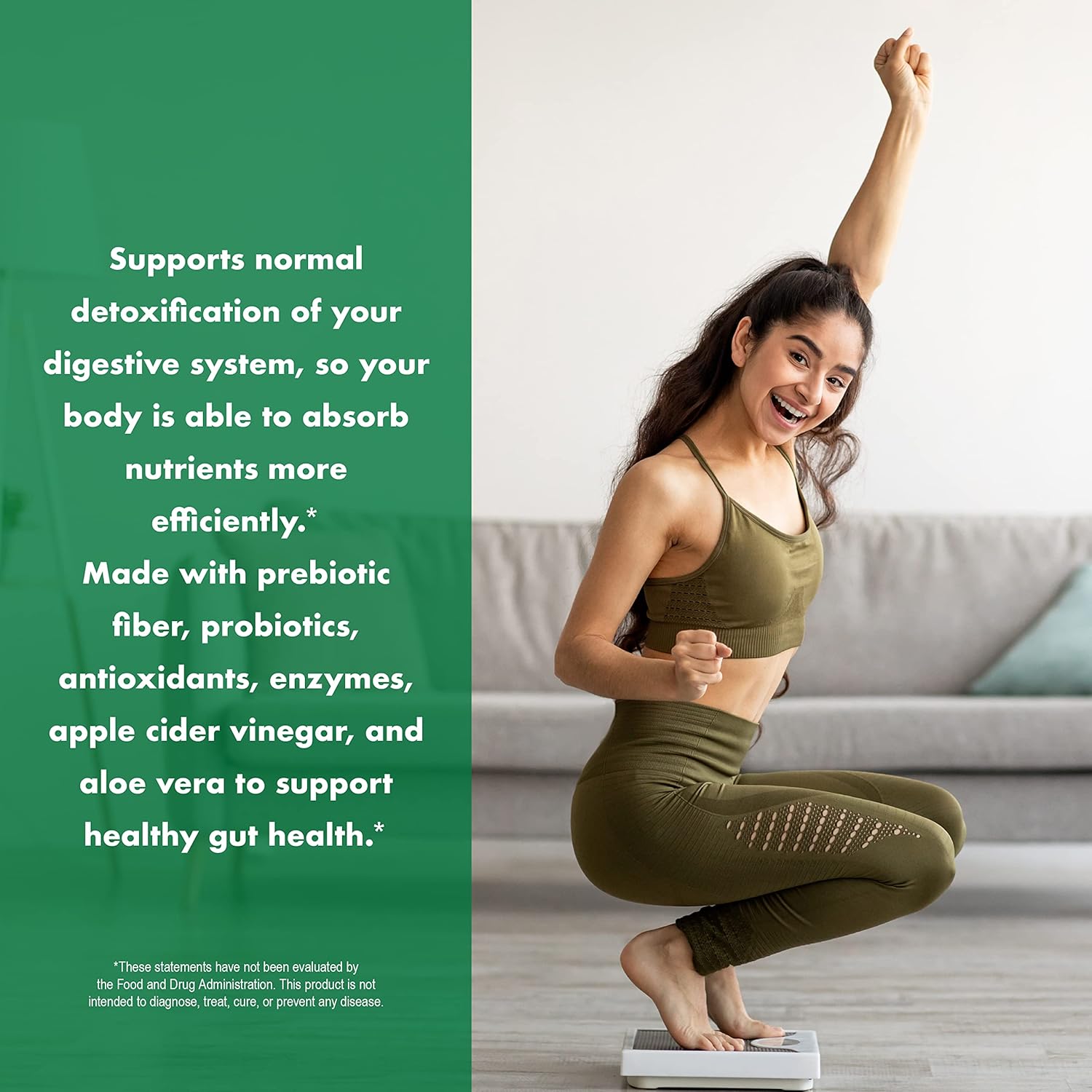 Daily Gut Health Powder for Slimming Formula | Detox Cleanse Supports Digestive Function | Promotes Detoxification, Boosts Energy & Nutrient Absorption