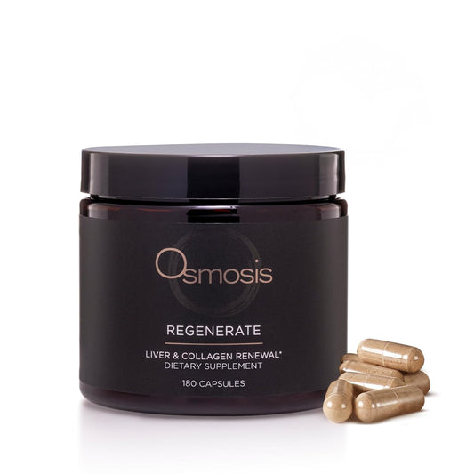 Daily Liver and Collagen Supplement with Vitamins A, C, D, and E - 180 Count for Men and Women by OSMOSIS Regenerate
