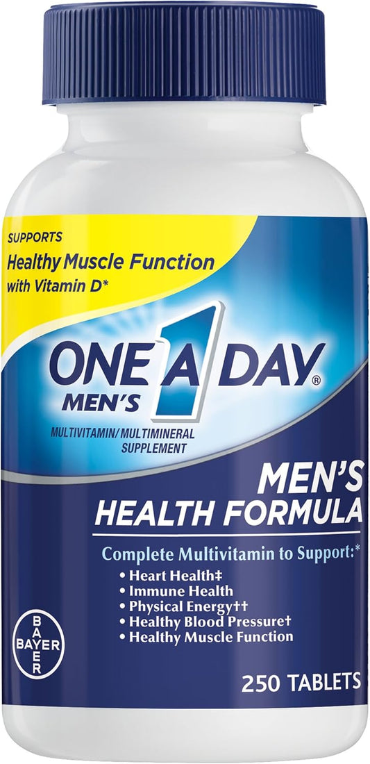 Daily Multivitamin Multimineral Supplement Tablets for Overall Health and Wellness