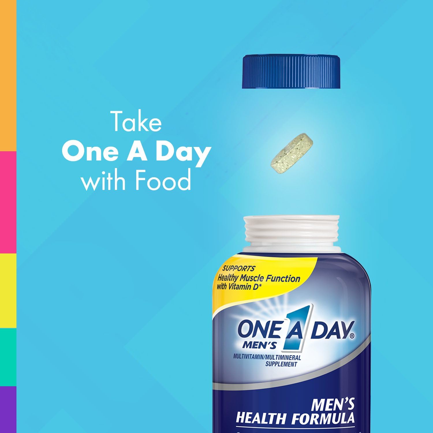 Daily Multivitamin Multimineral Supplement Tablets for Overall Health and Wellness
