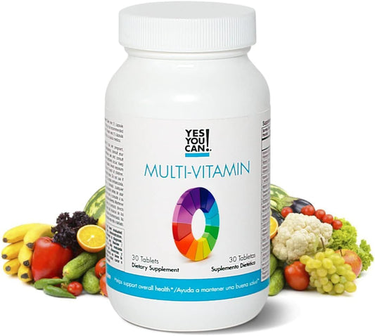Daily Multivitamins for Men and Women - Supports Overall Health & Well-Being with Antioxidants and Essential Vitamins A, B, C, E - 30 Tablets
