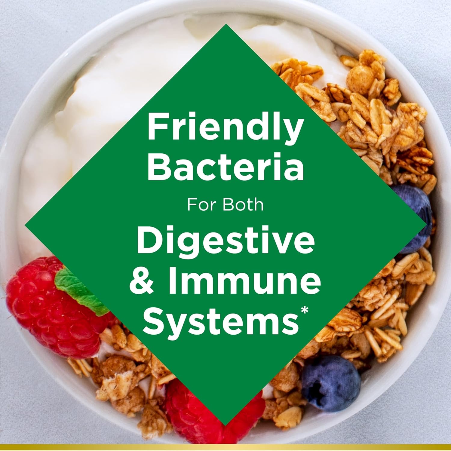 Daily Probiotic Supplement for Digestive Health - Nature's Bounty Acidophilus Probiotic, 120 Tablets