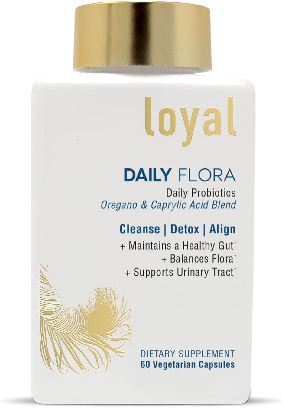 Daily Probiotic Supplement for Gut Health - Flora pH Balancing Formula - Supports Urinary Tract - 60 Capsules