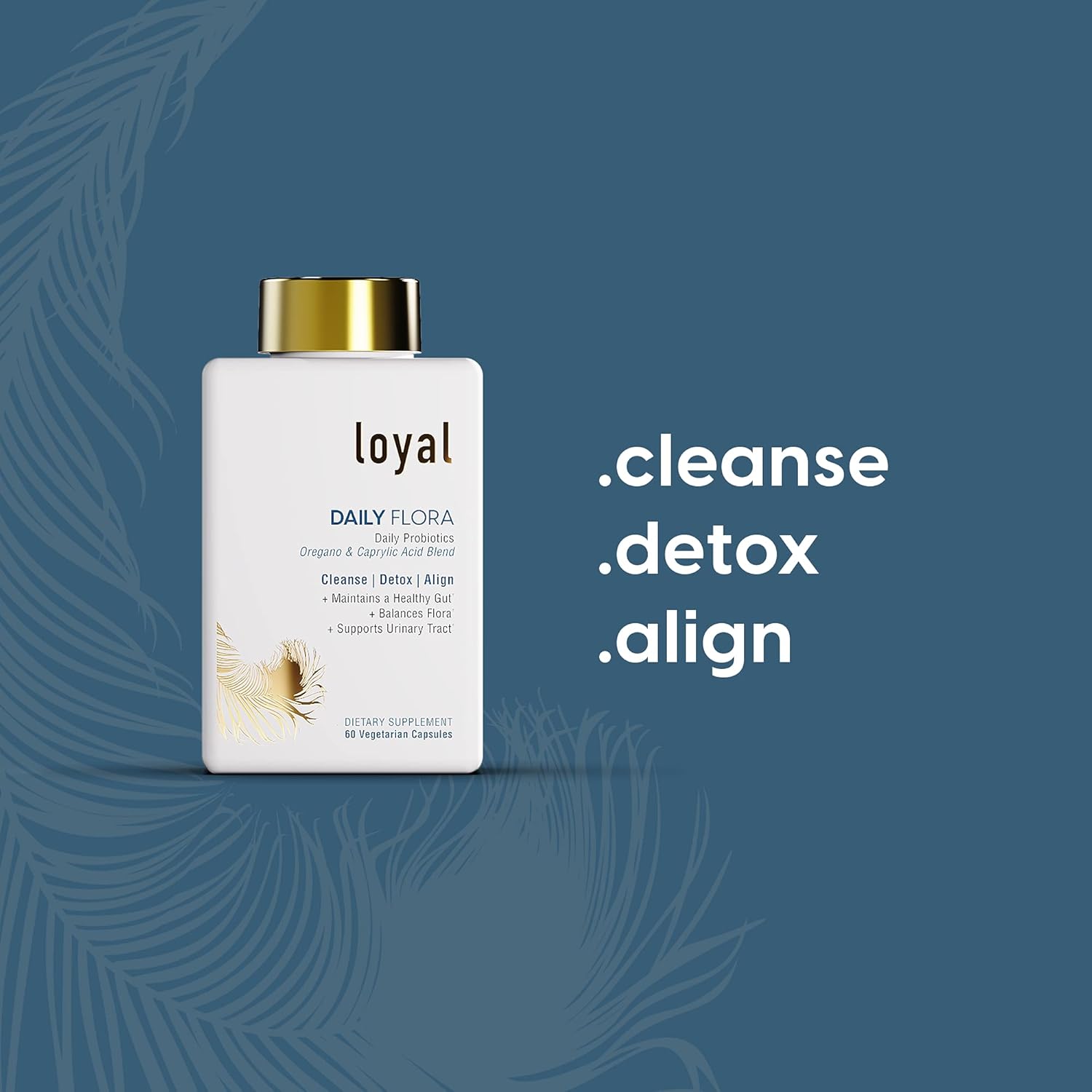 Daily Probiotic Supplement for Gut Health - Flora pH Balancing Formula - Supports Urinary Tract - 60 Capsules