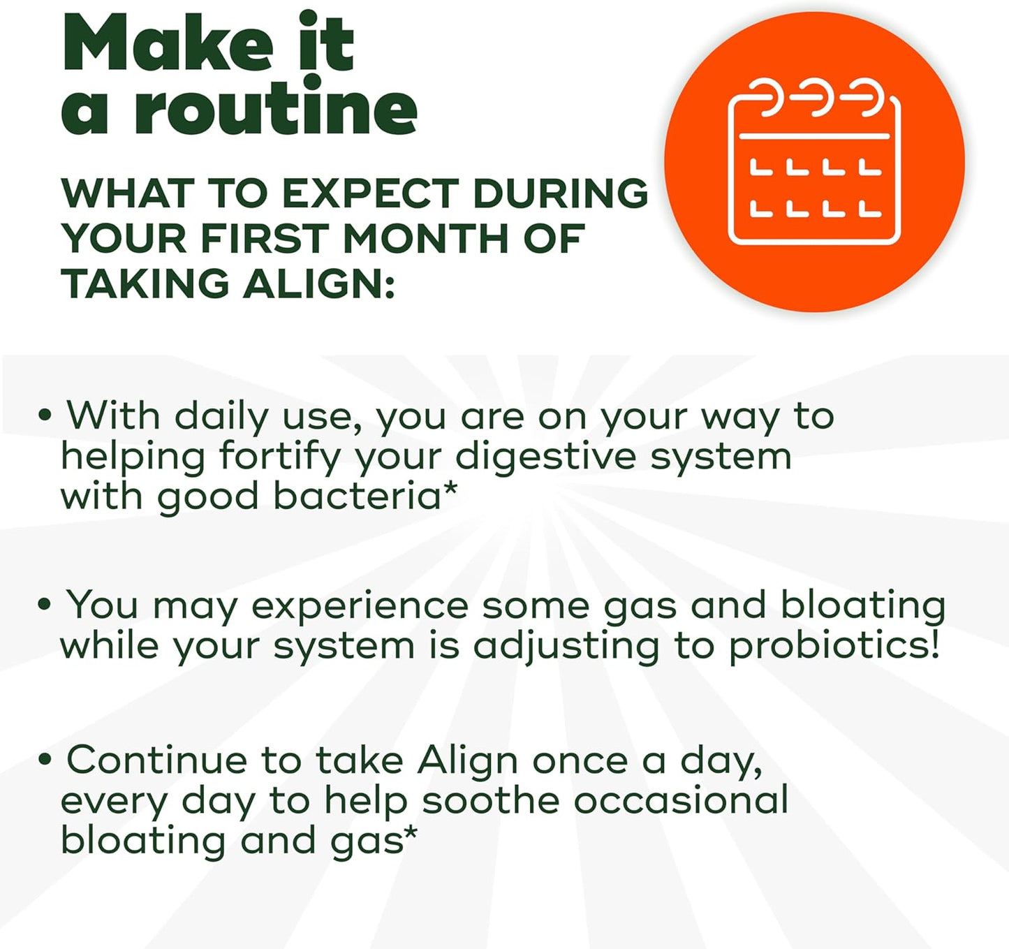 Daily Probiotic Supplement for Men and Women - Align Probiotic for Digestive Health - 56 Capsules