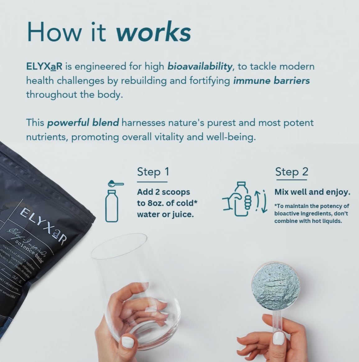 Daily Superfood Complex Powder with 60+ Vitamins, Minerals, Stress Adaptogens, Probiotics - 30 Servings