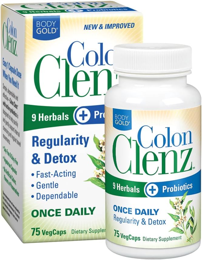 Daily Support for Regularity & Detox with Herbs & Probiotics - 75 CT